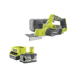 Ryobi - Pack rabot 18V One+ 82mm R18PL-0 - 1 batterie 5.0Ah - 1 chargeur rapide 2.0Ah RC18120-150