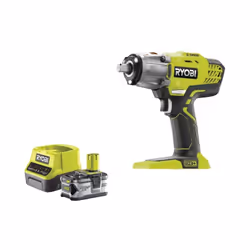 Présentation : Pack RYOBI boulonneuse à chocs 18V One+ R18IW3-0 - 1 batterie 4.0Ah - 1 chargeur rapide 2.0Ah RC18120-140 , id ...