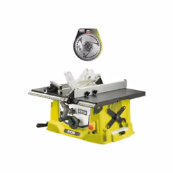 Présentation : Pack RYOBI Scie sur table électrique 1800W 254mm RTS1800-G - lame carbure pour scie à coupe d'onglets 254mm SB ...