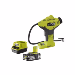 Présentation : Pack compresseur RYOBI 18V One Plus R18PI-0 - 1 batterie 2.5Ah LithiumPlus - chargeur rapide 2.0Ah RC18120-125 ...
