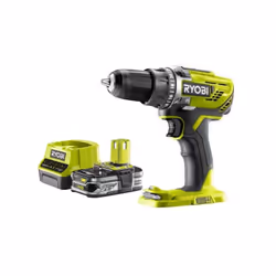 Présentation : Pack RYOBI 18V Perceuse-visseuse One+ R18DD3-0 - 1 Batterie 2.5Ah - 1 Chargeur rapide RC18120-125, Ce pack de  ...