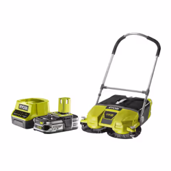 Présentation : Pack RYOBI Balayeuse motorisée 18V One+ R18SW3-0G - 1 Batterie 2.5Ah - 1 Chargeur rapide RC18120-125 , Ce pack ...