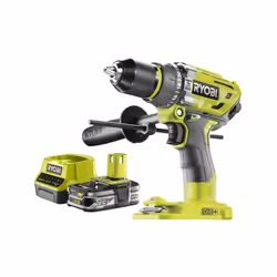 Présentation : Pack RYOBI Perceuse-visseuse à percussion Brushless One+ R18PD7-0 - 1 Batterie 2.5Ah - 1 Chargeur rapide RC181 ...