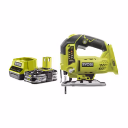 Présentation : Pack RYOBI Scie sauteuse pendulaire 18V One+ R18JS-0 - 1 Batterie 2.5Ah - 1 Chargeur rapide RC18120-125 , Scie ...