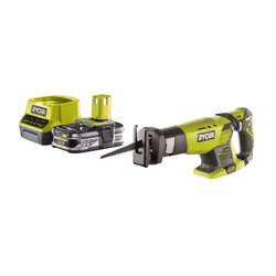 Présentation : Pack RYOBI Scie sabre18V One+ RRS1801M - 1 Batterie 2.5Ah - 1 Chargeur rapide RC18120-125 , Scie sabre avec in ...
