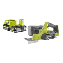 Ryobi - Pack Rabot18V 82mm One+ R18PL-0 - 1 Batterie 2.5Ah - 1 Chargeur rapide RC18120-125