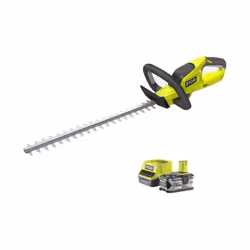 Présentation : Pack RYOBI Taille-haies 18V One+ OHT1845 - 1 batterie 5.0Ah - 1 chargeur rapide 2.0Ah RC18120-150 , Ce pack co ...