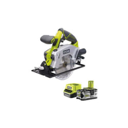 Ryobi - Pack Scie circulaire 18V One+ diamètre 150 mm RWSL1801M - 1 batterie 5.0Ah - 1 chargeur rapide 2.0Ah RC18120-150