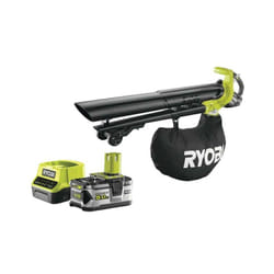Pack Ryobi Souffleur aspiro-broyeur 18V One+ Brushless OBV18 - 1 batterie 5.0Ah - 1 chargeur rapide 2.0Ah RC18120-150
