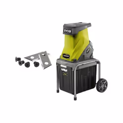 Description générale Pack RYOBI Broyeur de végétaux 2500W RSH2545B - Jeu de 2 lames pour broyeur RAC351 , idéal pour le broya ...