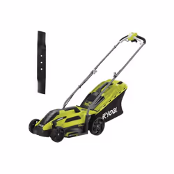 Présentation : Ce pack RYOBI Tondeuse électrique 1300W Coupe 33cm RLM13E33S - Lame de tondeuse électrique 33cm RAC420 , idéal ...