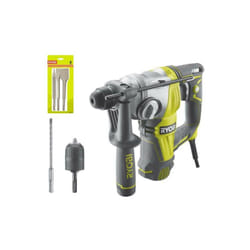 Ryobi - Pack Perforateur Burineur sdsplus 800W - 4 modes - RSDS800-KC - Kit 3 burins sds+ rioby 1 pointe - 1 plat - 1 bêche - RAKSPC03