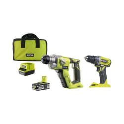 Ryobi - Pack Perceuse Visseuse 18V One Plus R18DD2-0 - Marteau perforateur 18V One+ R18SDS-125S - Batterie LithiumPlus 2.5Ah - Chargeur rapide