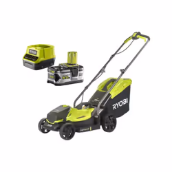 Présentation : Pack RYOBI Tondeuse poussée 18V One+ OLM1833B - 1 Batterie 5.0Ah - 1 Chargeur rapide RC18120-150 , idéal pour  ...