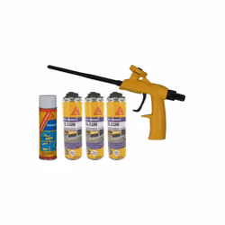 Présentation : Le Kit SIKA mousse polyuréthane expansive 500ml x3 - Nettoyant 500ml - Pistolet Foam Gun contient tout ce qu'i ...