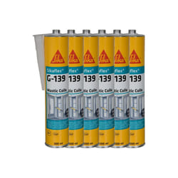 Lot de 6 mastic-colle à prise rapide Sika Sika flex g 139 - Blanc - 300ml