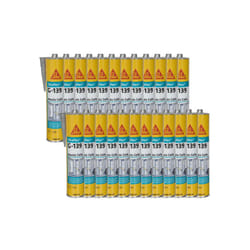 Lot de 24 mastic-colle à prise rapide SIKA Sikaflex G 139 - Gris béton - 300ml