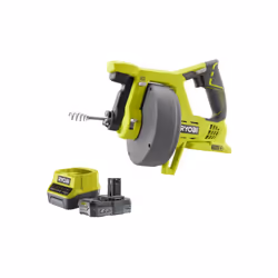 Présentation : Vos canalisations sont bouchées ? Le déboucheur RYOBI 18V - 1 batterie LithiumPlus 2.0Ah - 1 chargeur rapide 2 ...