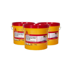 Sika - Lot de 3 enduits de garnissage Wall Rebouchage et réparation pour murs et plafonds en pâte - 1,5Kg