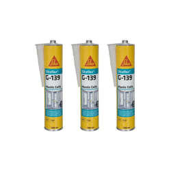 Sika - Lot de 3 mastic-colle à prise rapide flex g 139 - Blanc - 300ml