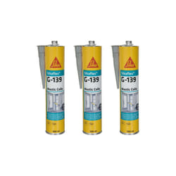 Lot de 3 mastic-colle à prise rapide Sika Sika flex g 139 - Gris béton - 300ml