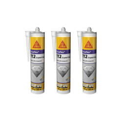 Sika - Lot de 3 colles mastic flex-112 Crystal clear - Transparent - 290ml