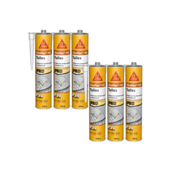Sika - Lot de 6 colles souple pour tuiles flex 145 - 490g