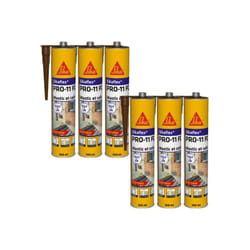Sika - Lot de 6 mastics colle flex pro 11 fc Purform - Marron - 300ml