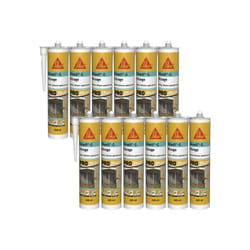 Lot de 12 mastics élastiques silicone Sika Sika sil g - Transparent - 300ml