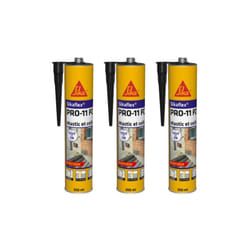 Sika - Lot de 3 mastics colles flex pro 11 fc Purform - Noir - 300ml - 659664