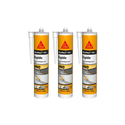 Sika - Lot de 3 mastics colles flex 143 Rapide - Blanc - 290ml