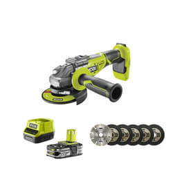 Ryobi - Pack Meuleuse d'angle brushless 18V One+ R18AG7-0 - 1 Batterie 2.5Ah - 1 Chargeur rapide - kit 6 disque 125 mm