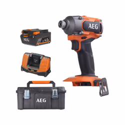 P résentation : Pack AEG 18V - Visseuse à chocs Brushless 350 Nm - Batterie 4.0 Ah - Chargeur - Caisse de rangement , grâce à ...