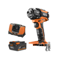 Pack AEG 18V - Visseuse à chocs oléopneumatique Brushless - Batterie 4.0 Ah - Chargeur