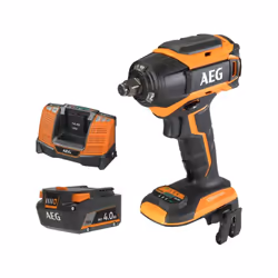 P résentation : Pack AEG 18V - Boulonneuse à chocs Brushless 300 Nm - Batterie 4.0 Ah - Chargeur , 6 modes et 3 vitesses pour ...