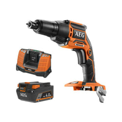 AEG - Pack 18V - Visseuse plaquiste Brushless - Batterie 4.0 Ah - Chargeur