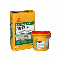 Présentation : Pack Mortier et Réparation Ecologique SIKA - SikaMonoTop 1010 3,2kg - SikaMonotop 4012F 25kg , pour réaliser d ...