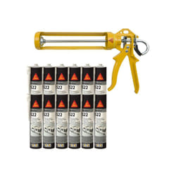 Pack Caravan Sika 12 colles mastic Sika flex 522 Caravan 300ml - Pistolet manuel MK2 evo 300 ml