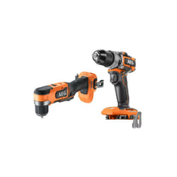 Pack AEG Perceuse à percussion - Perceuse-visseuse d'angle - 18 v - Subcompact - Brushless