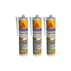 Sika - Lot de 3 colles mastic flex-142 Crystal clear - Transparent - 290 ml