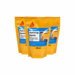 Présentation : Hydrofuge de masse liquide SIKA SikaCem - Pour béton et mortier - 500ML , se combine à la chaux du ciment pour ...