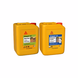 Présentation : Pack Traitement et Protection SIKA - Sikagard-120 Stop Vert 5L - Sikagard-221 Protecteur Facade 5L , pour élim ...