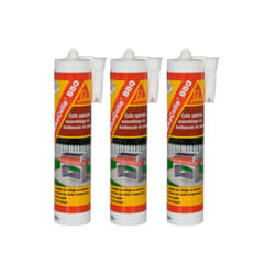 Sika - Lot de 3 colles pour assemblage de petits barbecues en pierre Colle bbq - Beige clair - 500g