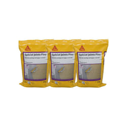 Sika - Lot de 3 mortiers pour joint de carrelage intérieur et extérieur prêt à gâcher Ceram Joint Fin - Blanc - 4kg
