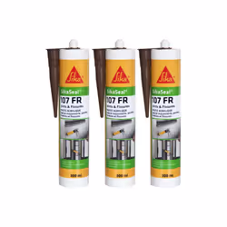 Présentation : Mastic acrylique spécial façade - SIKA SikaSeal 107 Joints et Fissure - Acajou - 300ml , facile à mettre en oe ...