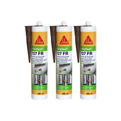 Sika - Lot de 3 mastics acryliques spécial façade Seal 107 Joints et Fissure - Acajou - 300ml