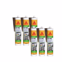 Présentation : Mastic acrylique spécial façade - SIKA SikaSeal 107 Joints et Fissure - Acajou - 300ml , facile à mettre en oe ...
