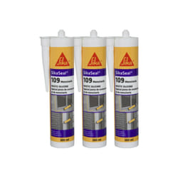 Lot de 3 mastics silicone Sika Sika Seal 109 Menuiserie - Beige - 300ml