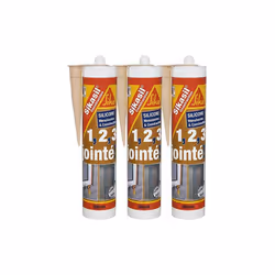 Présentation : Le mastic silicone SIKA Sikasil construction - Blanc - 300ml est un mastic silicone universel permettant de ré ...
