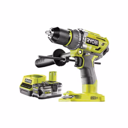Présentation : Pack RYOBI Perceuse-visseuse à percussion Brushless One+ R18PD7-0 - 1 Batterie 5.0Ah - 1 Chargeur rapide RC181 ...